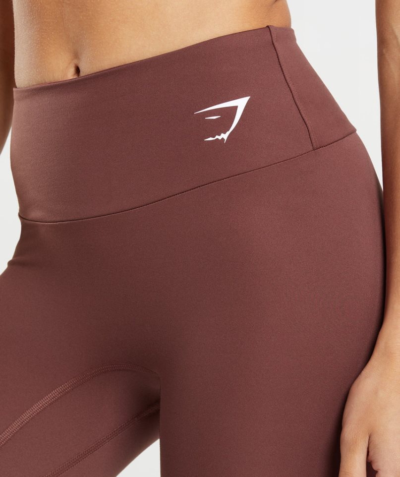 Leggins Gymshark Entrenamiento Mujer Marrones | ES7542-FB