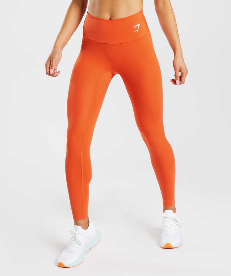 Leggins Gymshark Entrenamiento Mujer Naranjas | ES4123-BT