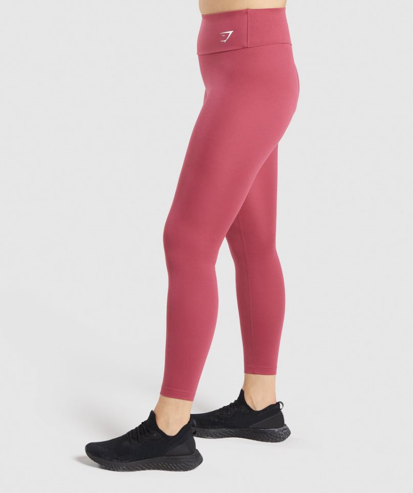 Leggins Gymshark Entrenamiento Mujer Rosas | ES5263-YD