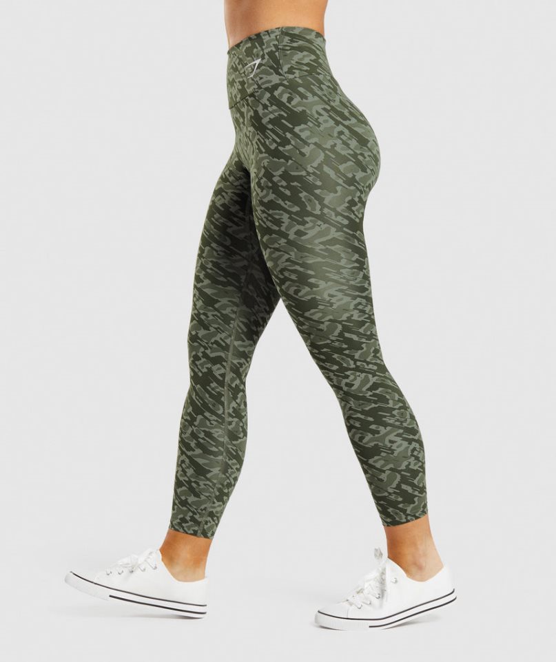 Leggins Gymshark Entrenamiento Mujer Verde | ES2170-OD