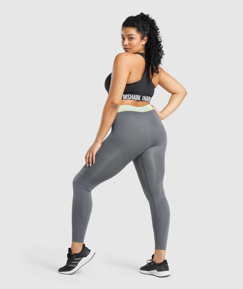 Leggins Gymshark Fit Seamless Mujer Gris | ES5802-WO