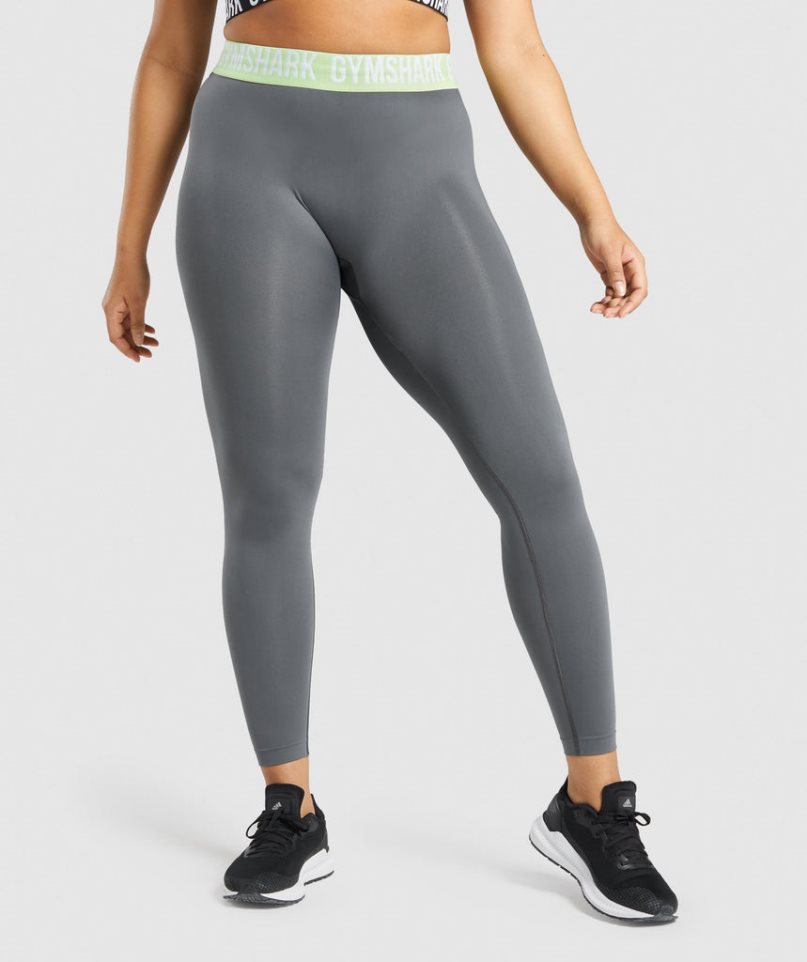 Leggins Gymshark Fit Seamless Mujer Gris | ES5802-WO