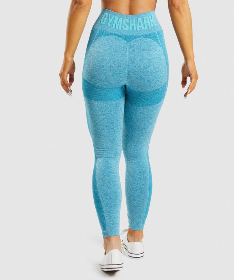 Leggins Gymshark Flex High Waisted Mujer Azules | ES1473-AH