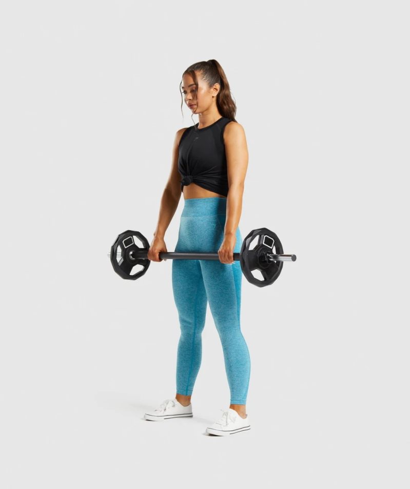 Leggins Gymshark Flex High Waisted Mujer Azules | ES1473-AH