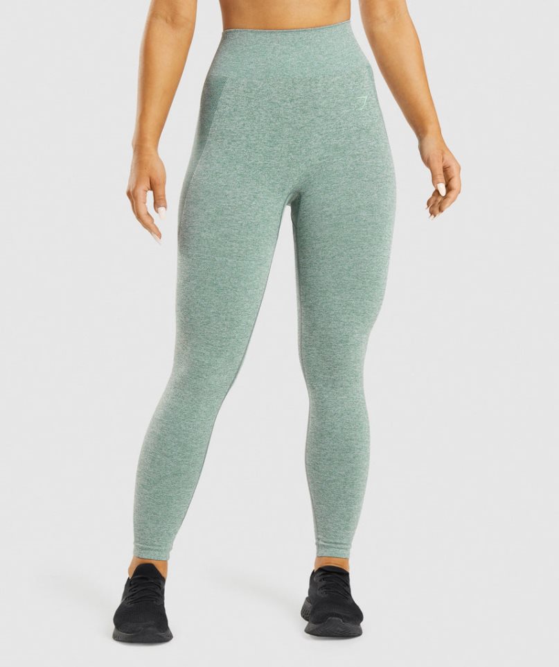 Leggins Gymshark Flex High Waisted Mujer Verde Claro | ES6254-TI