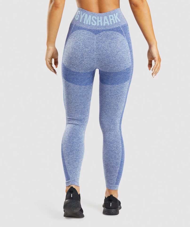 Leggins Gymshark Flex High Waisted Mujer Azules | ES7843-AD