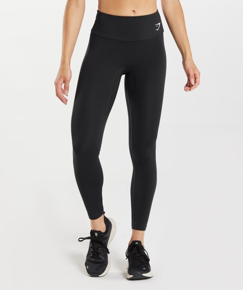 Leggins Gymshark Fraction Mujer Negras Blancas | ES0367-CB