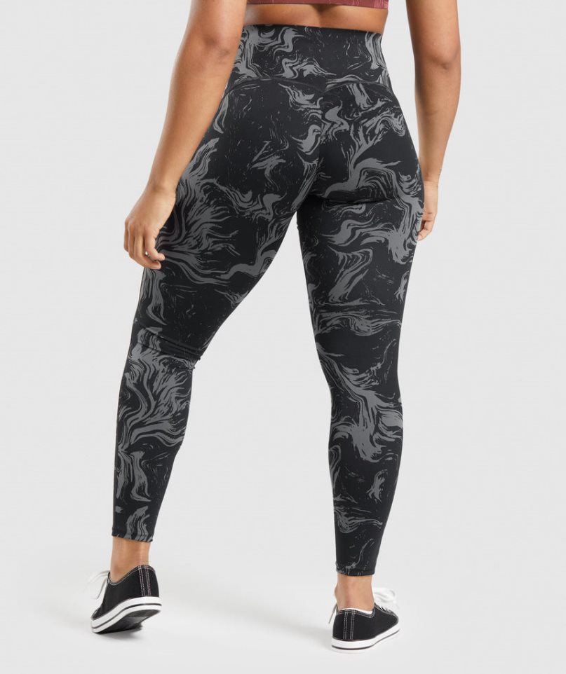 Leggins Gymshark GS Power High Rise Mujer Negras | ES1264-XW