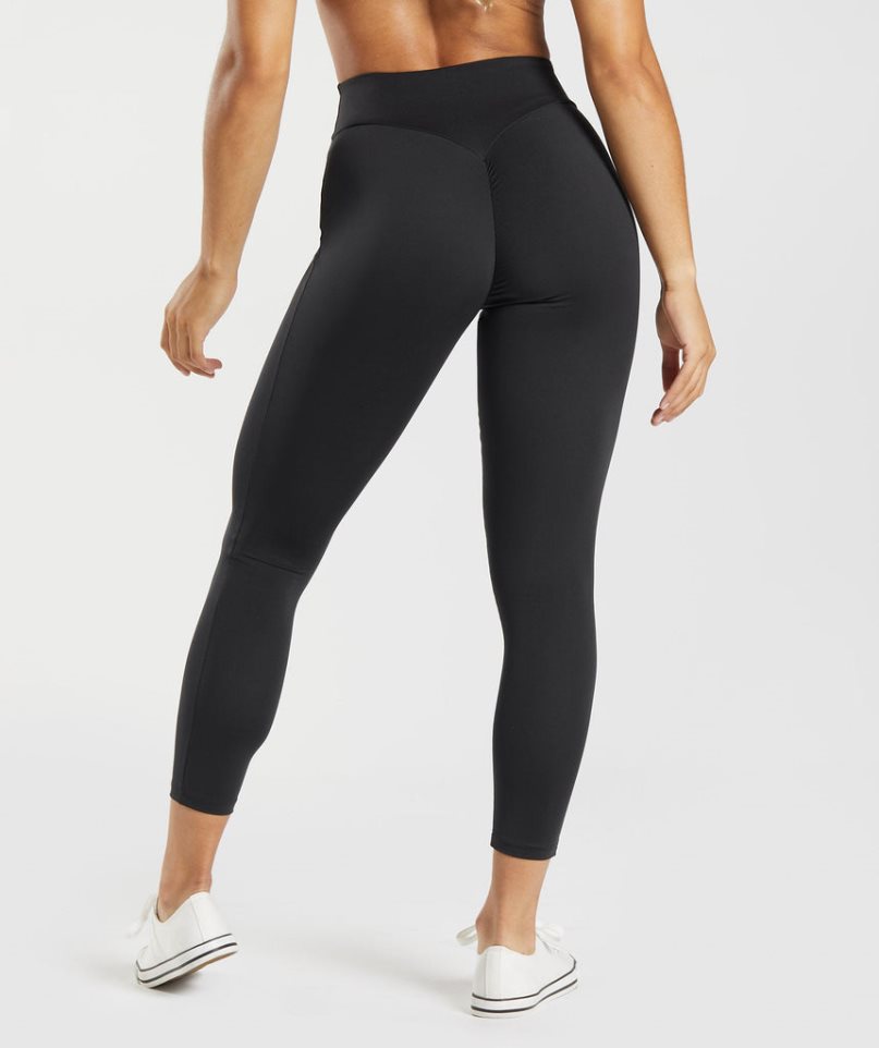 Leggins Gymshark GS Power Original Mujer Negras | ES9071-WH