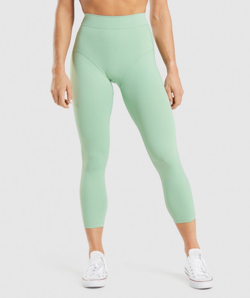 Leggins Gymshark KK Fit 7/8 Mujer Verde Claro | ES4835-MK