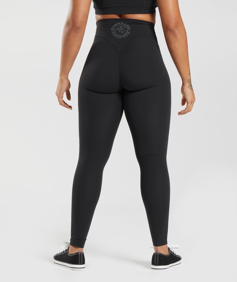 Leggins Gymshark Legacy Mujer Negras | ES3497-VO