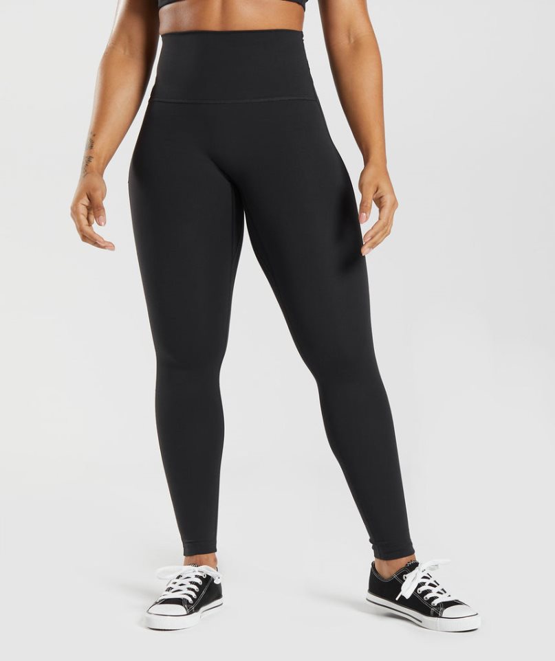 Leggins Gymshark Legacy Mujer Negras | ES3497-VO