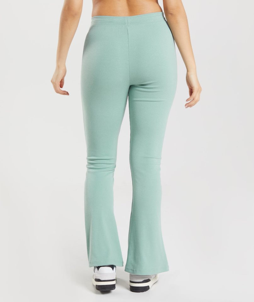 Leggins Gymshark Pause Flared Mujer Verde Claro | ES7195-QH