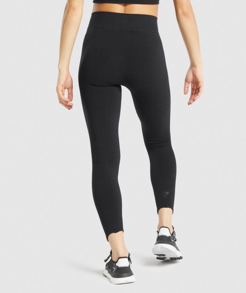 Leggins Gymshark Pause Seamless Mujer Negras | ES8036-EA