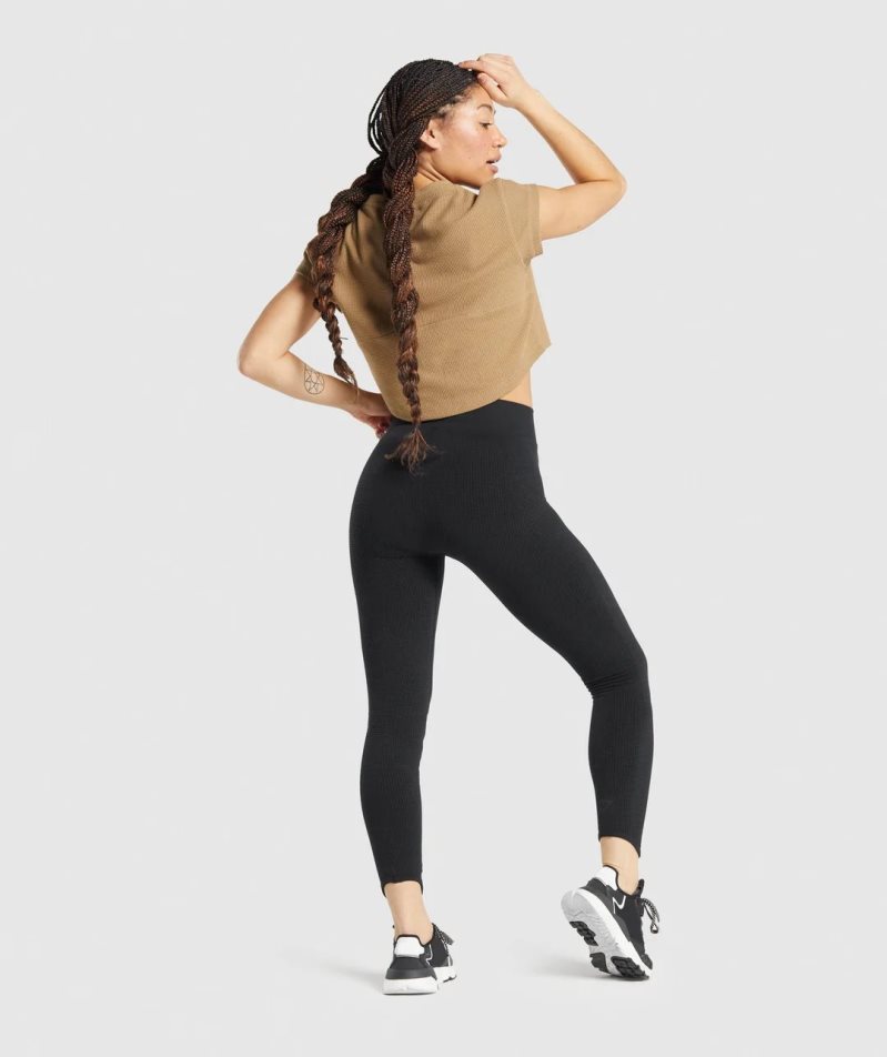 Leggins Gymshark Pause Seamless Mujer Negras | ES8036-EA