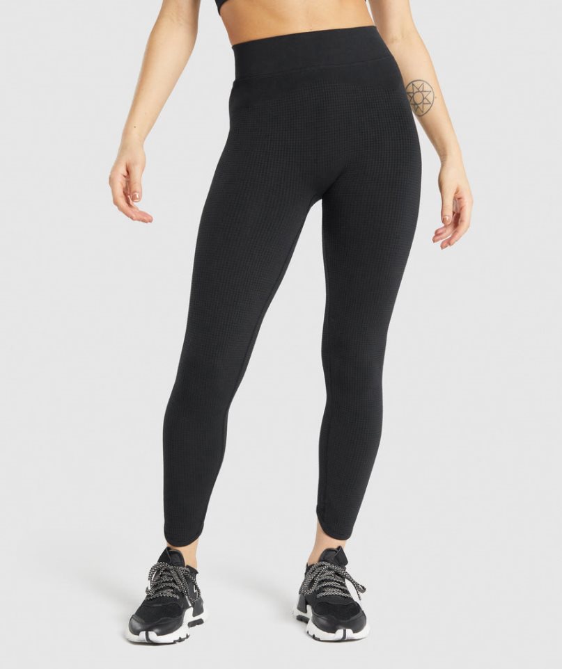 Leggins Gymshark Pause Seamless Mujer Negras | ES8036-EA