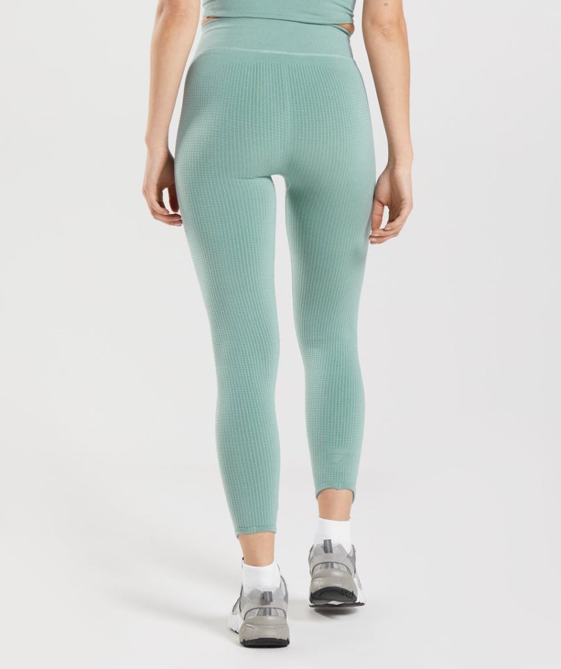 Leggins Gymshark Pause Seamless Mujer Verde Claro | ES5701-SY