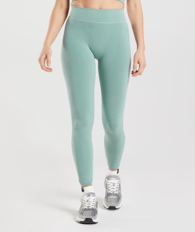 Leggins Gymshark Pause Seamless Mujer Verde Claro | ES5701-SY