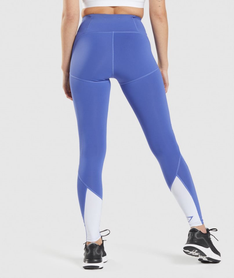 Leggins Gymshark Pulse Mesh Mujer Azules | ES9217-XO