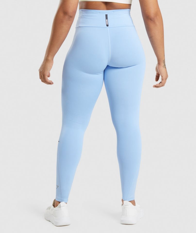 Leggins Gymshark Speed Mujer Azules Claro | ES4130-AY