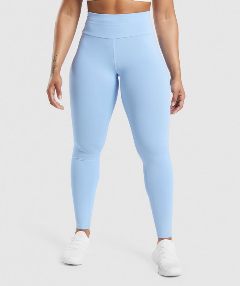 Leggins Gymshark Speed Mujer Azules Claro | ES4130-AY