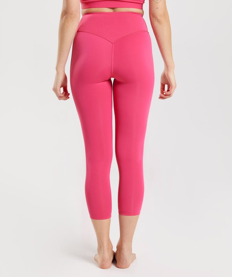 Leggins Gymshark Studio 7/8 Mujer Rosas | ES0836-AJ