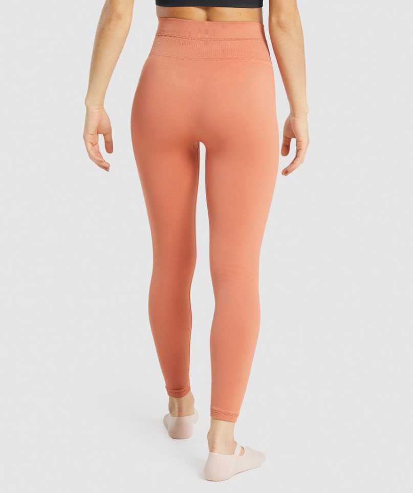 Leggins Gymshark Studio Mujer Naranjas | ES9408-LF