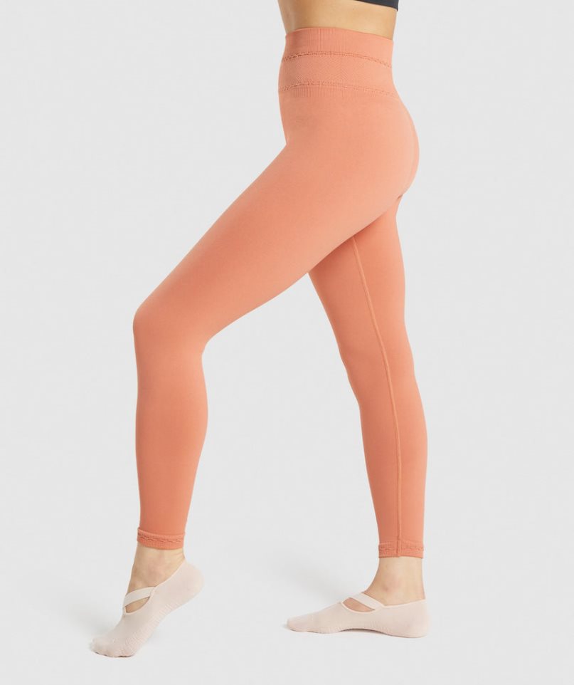 Leggins Gymshark Studio Mujer Naranjas | ES9408-LF