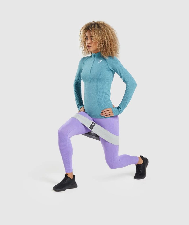 Leggins Gymshark Vital Seamless 2.0 Mujer Lavanda | ES2596-OM