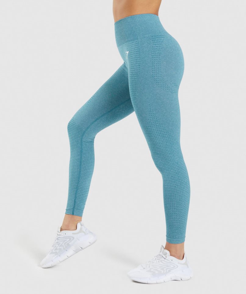 Leggins Gymshark Vital Seamless 2.0 Mujer Turquesa | ES5940-GM