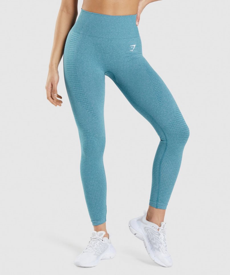 Leggins Gymshark Vital Seamless 2.0 Mujer Turquesa | ES5940-GM