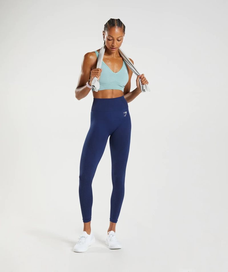 Leggins Gymshark Vital Seamless 2.0 Mujer Azules | ES6173-WS