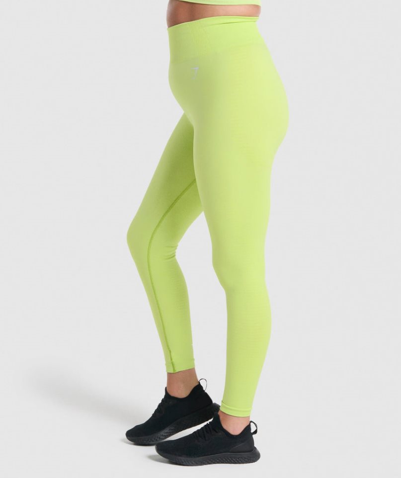 Leggins Gymshark Vital Seamless 2.0 Mujer Amarillo | ES6975-CU