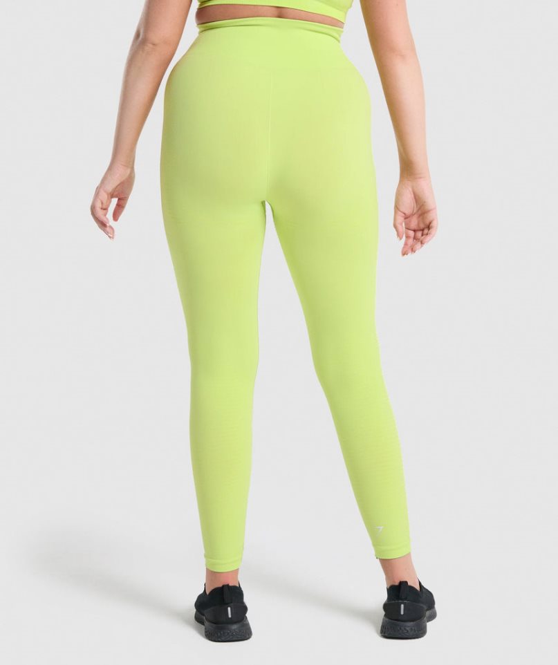 Leggins Gymshark Vital Seamless 2.0 Mujer Amarillo | ES6975-CU