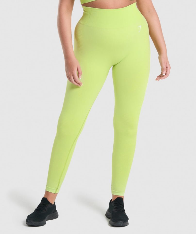 Leggins Gymshark Vital Seamless 2.0 Mujer Amarillo | ES6975-CU