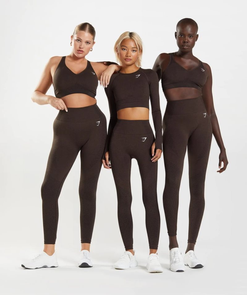 Leggins Gymshark Vital Seamless 2.0 Mujer Marrones Oscuro | ES7354-BQ