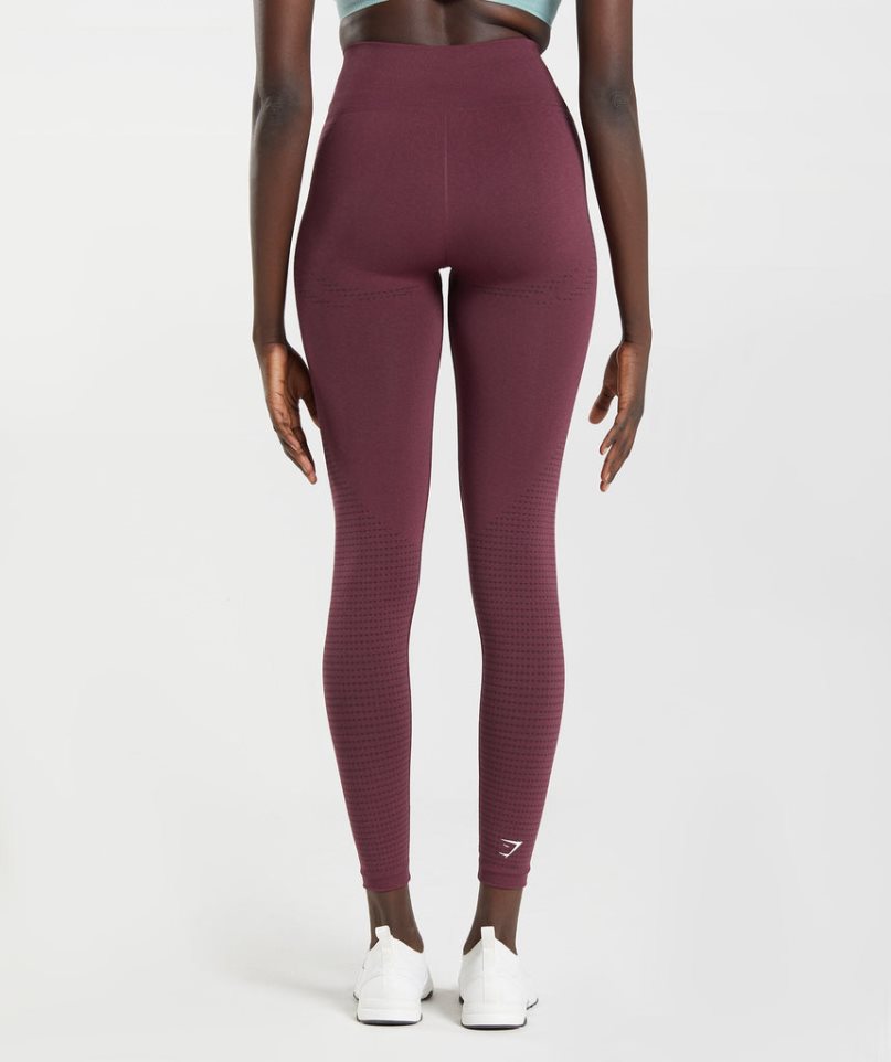 Leggins Gymshark Vital Seamless 2.0 Mujer Burdeos | ES9213-SK