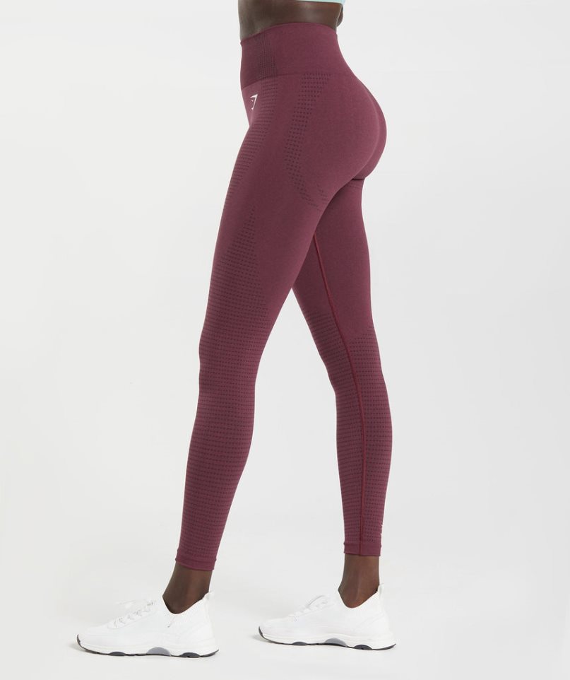 Leggins Gymshark Vital Seamless 2.0 Mujer Burdeos | ES9213-SK