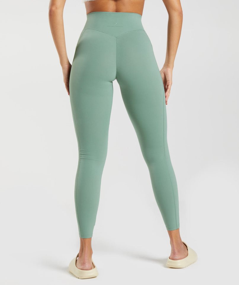 Leggins Gymshark Whitney Everyday Pocket Mujer Verde | ES3409-UN