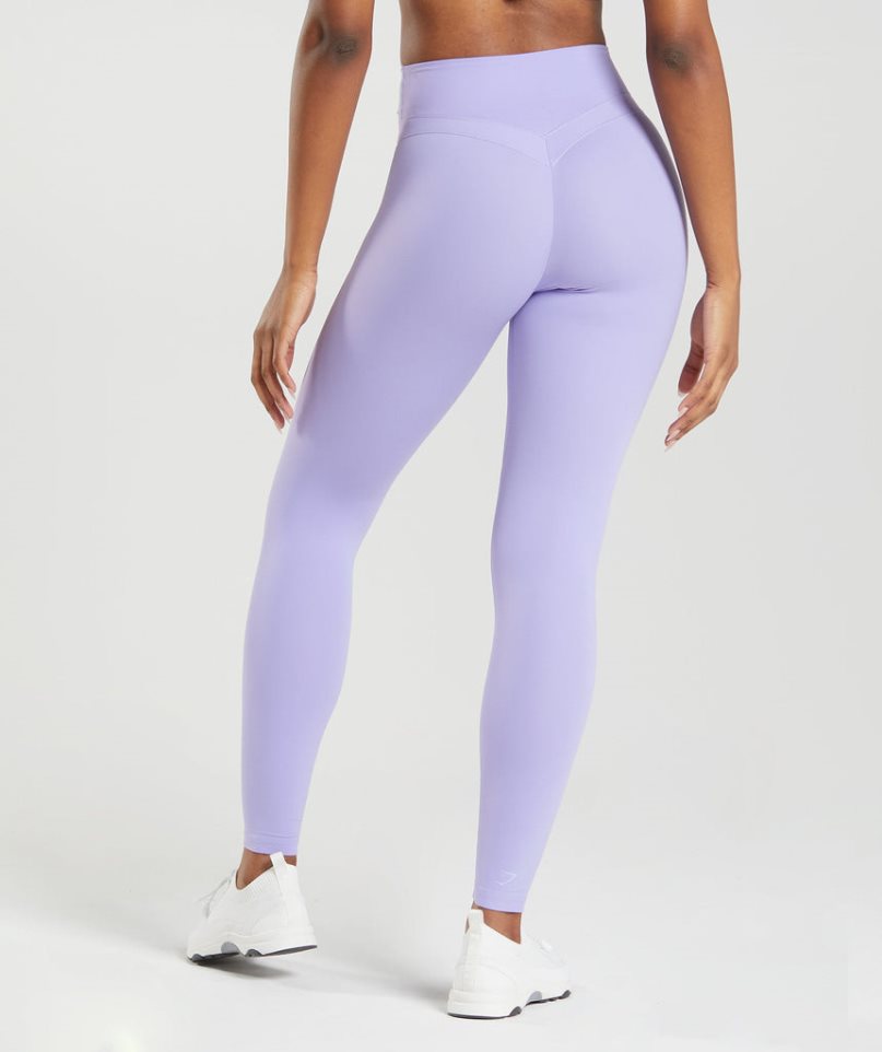 Leggins Gymshark Whitney High Rise Mujer Moradas Claro | ES1605-NE