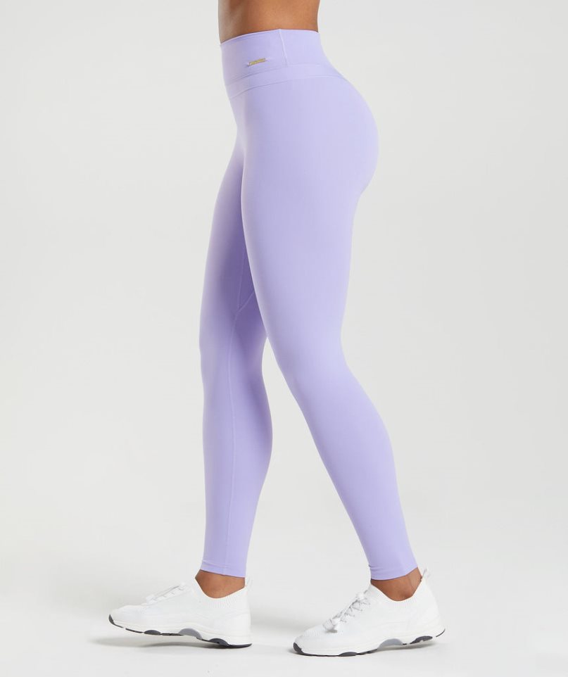 Leggins Gymshark Whitney High Rise Mujer Moradas Claro | ES1605-NE