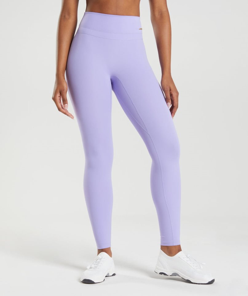 Leggins Gymshark Whitney High Rise Mujer Moradas Claro | ES1605-NE