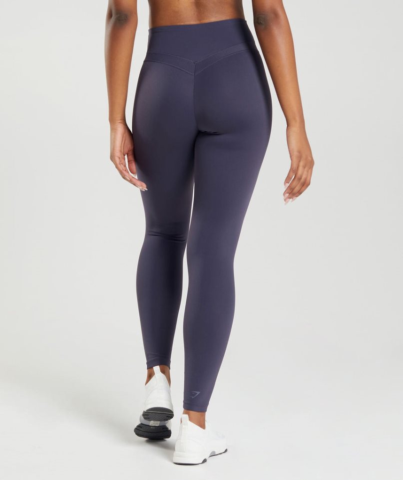 Leggins Gymshark Whitney High Rise Mujer Azul Marino | ES2034-TZ