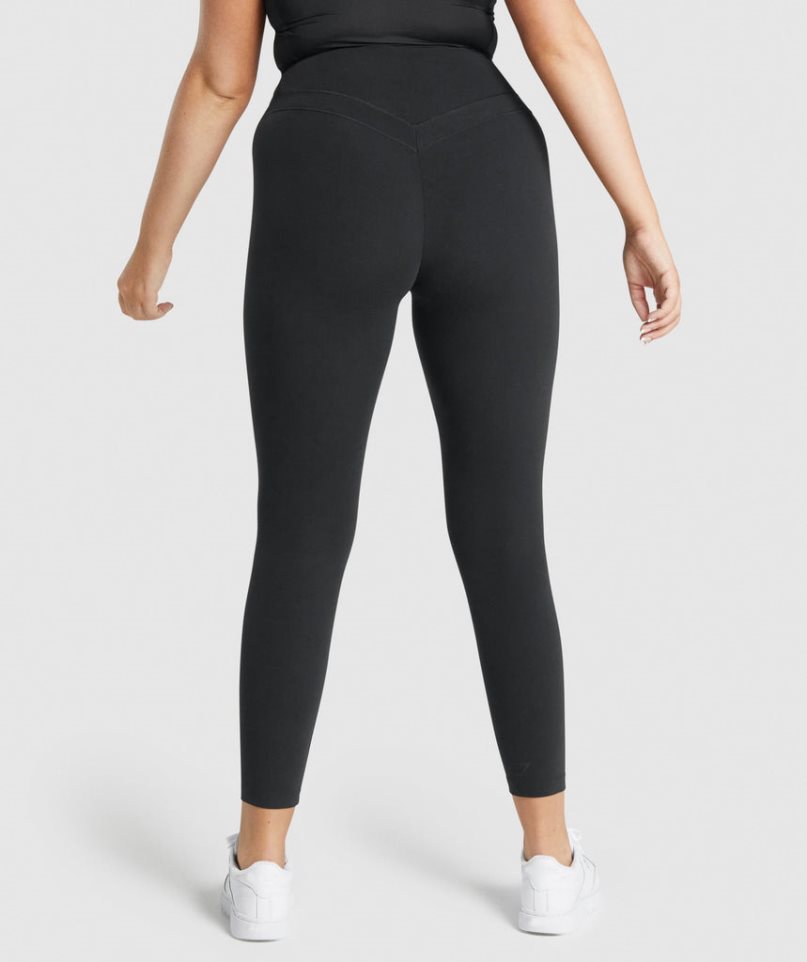 Leggins Gymshark Whitney High Rise Mujer Negras | ES3572-JA