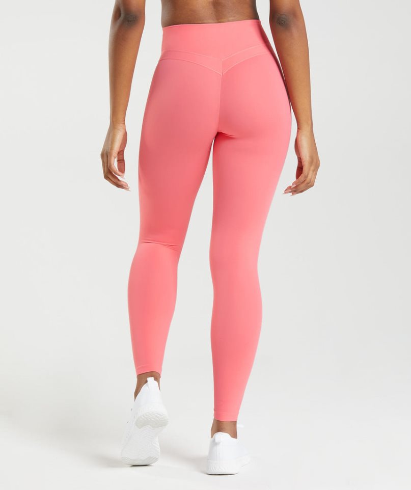 Leggins Gymshark Whitney High Rise Mujer Rosas | ES6527-GM