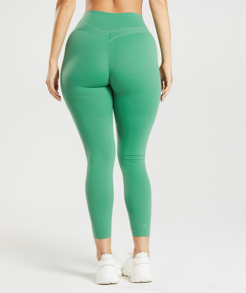 Leggins Gymshark Whitney High Rise Mujer Verde | ES7019-EA