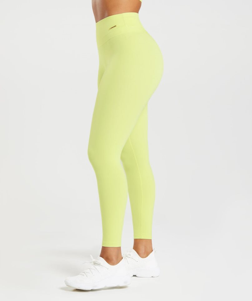 Leggins Gymshark Whitney High Rise Mujer Amarillo | ES7253-JH