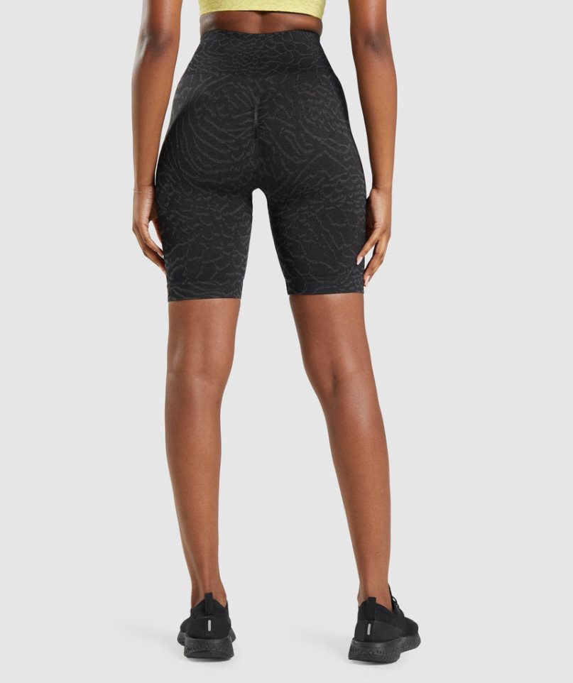 Pantalones Cortos Gymshark Adapt Animal Seamless Cycling Mujer Negras | ES5748-CX