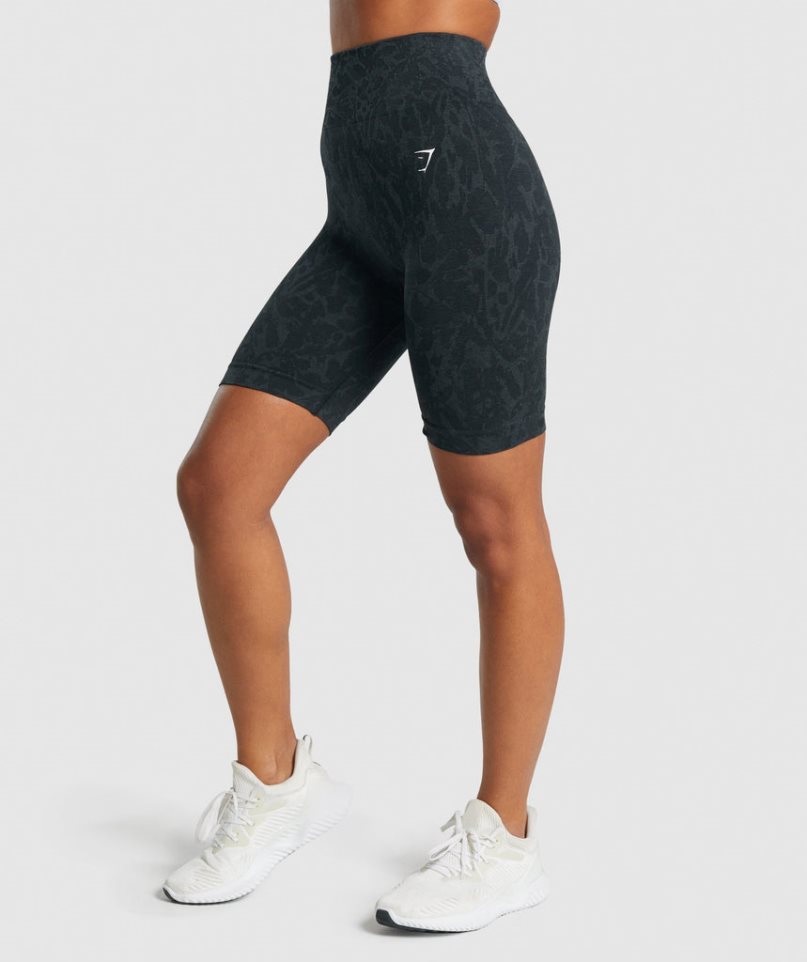 Pantalones Cortos Gymshark Adapt Animal Seamless Cycling Mujer Negras | ES9602-JL