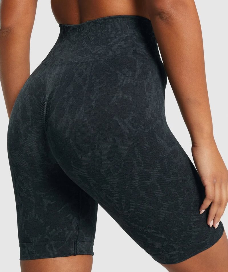 Pantalones Cortos Gymshark Adapt Animal Seamless Cycling Mujer Negras | ES9602-JL